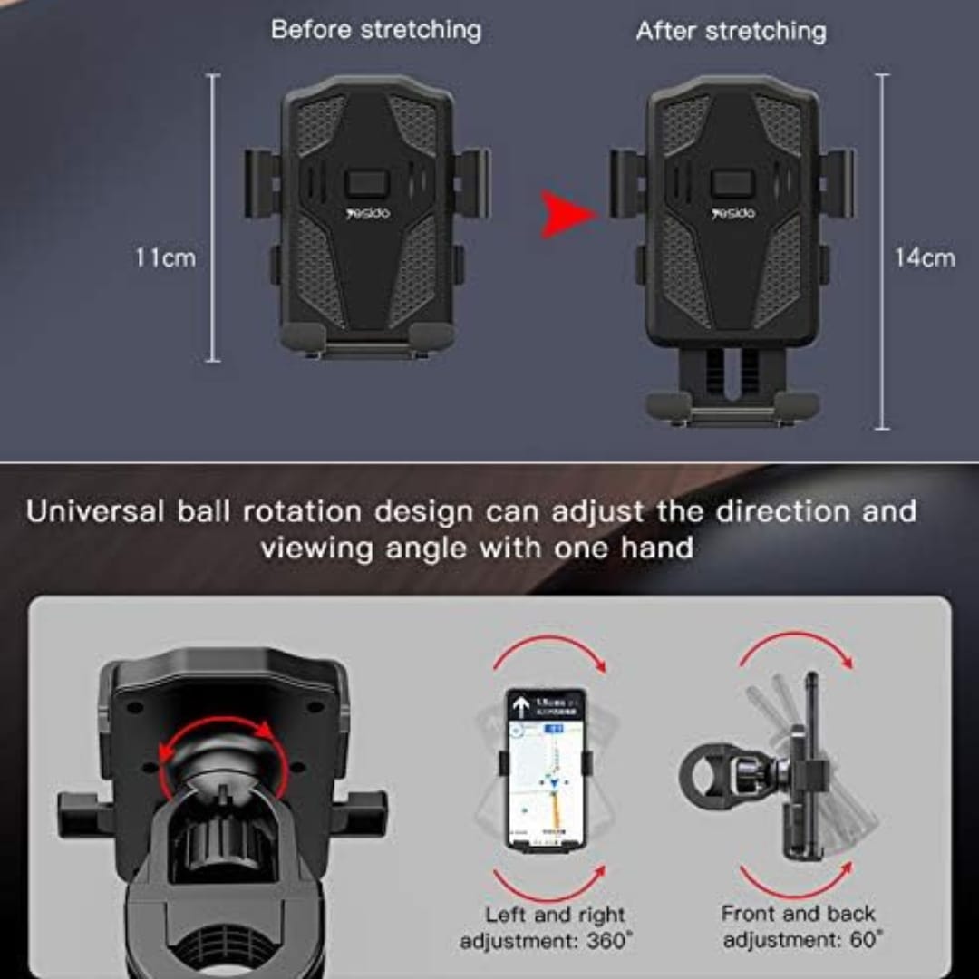 Motorcycle/Bicycle Handlebar Phone Mount