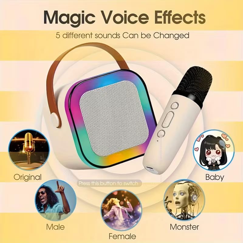 Wireless Bluetooth Karaoke Mic & Speaker Set