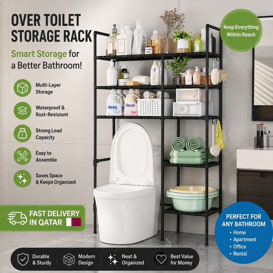 6-Tier Over Toilet Storage Rack