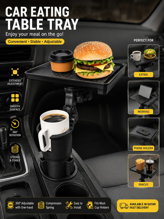 Adjustable Car Eating Table Tray